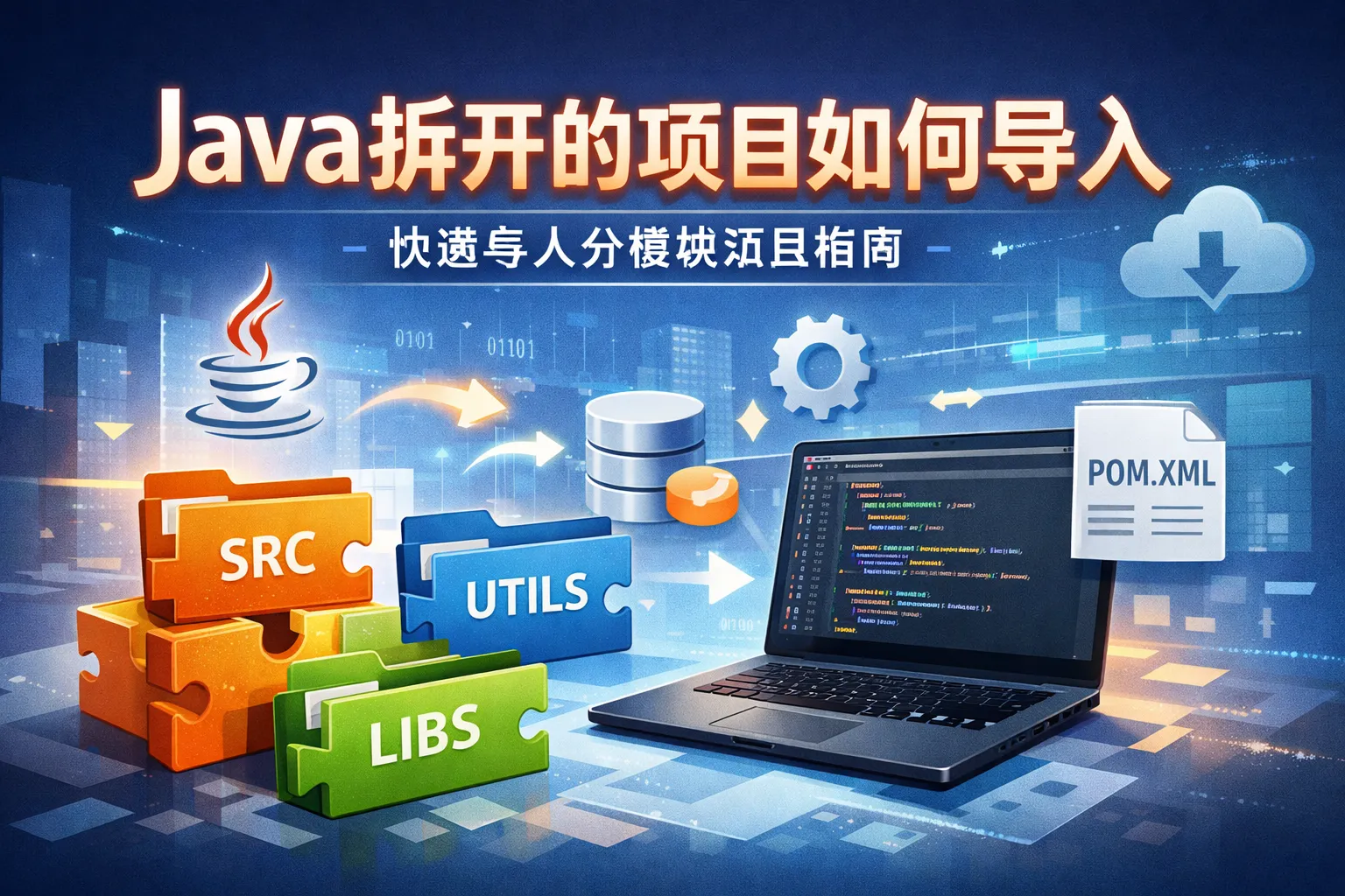 java拆开的项目如何导入