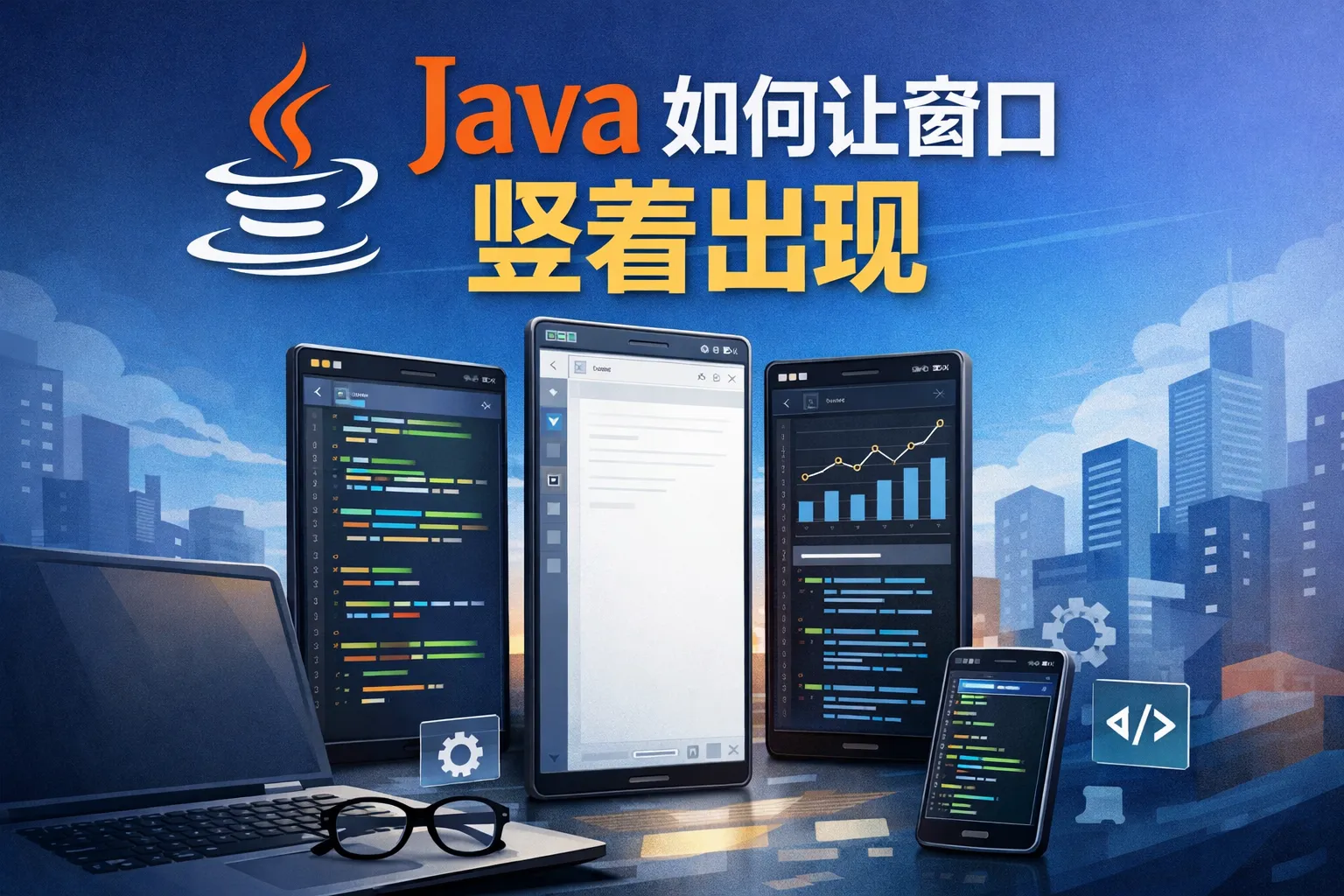 java如何让窗口竖着出现