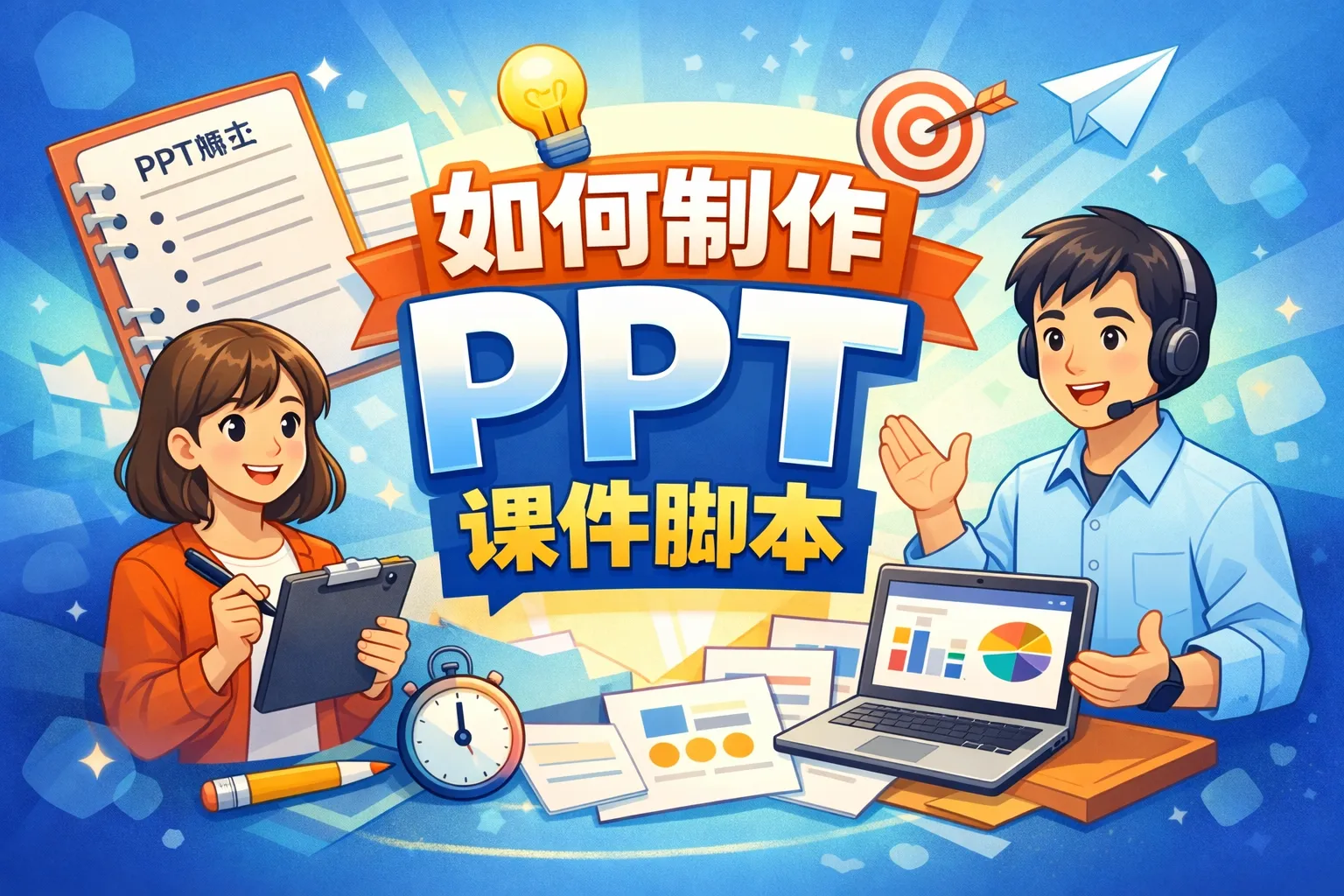 如何制作ppt课件脚本