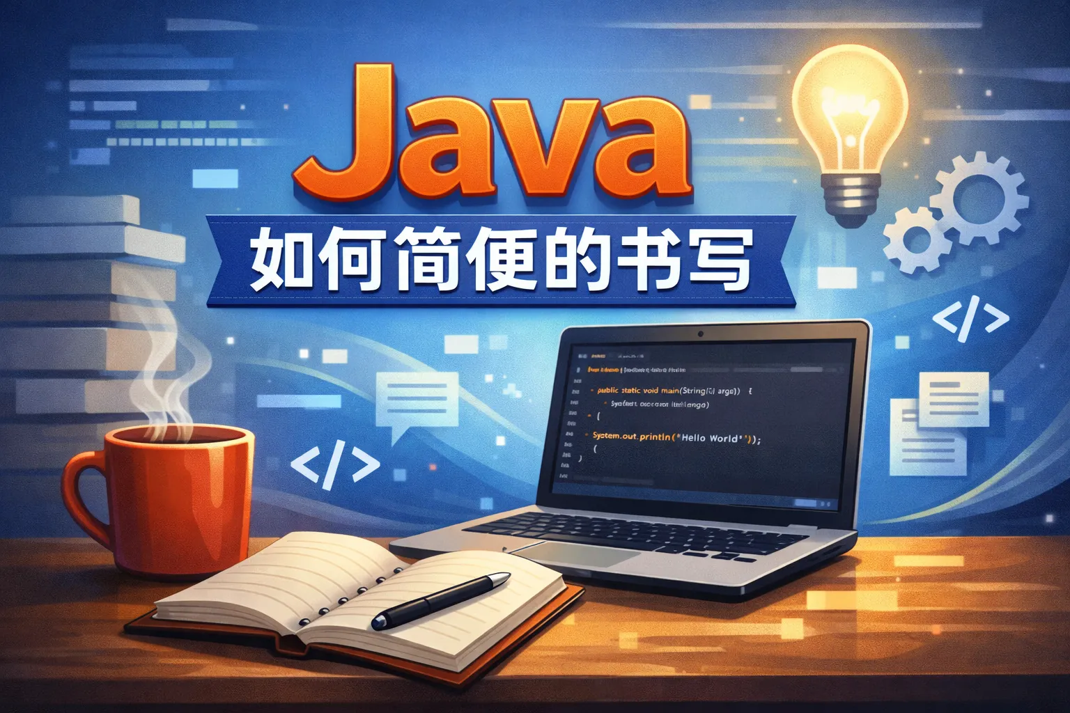 java如何简便的书写