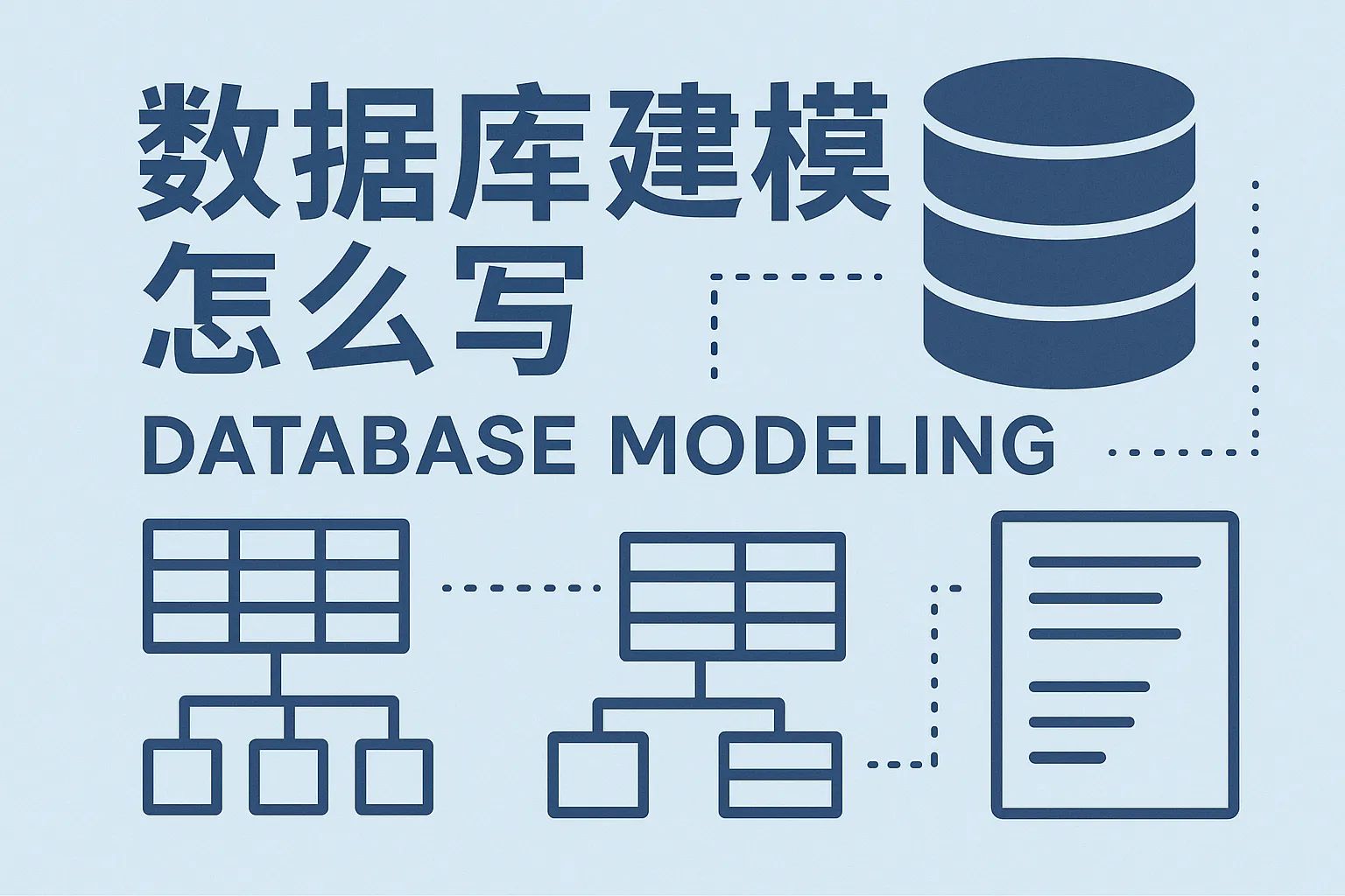 数据库建模怎么写