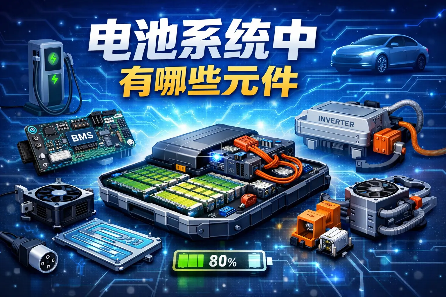 电池系统中有哪些元件