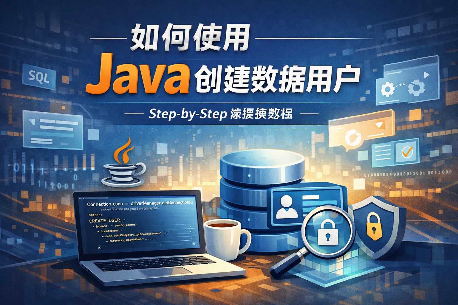 如何使用java创建数据库用户