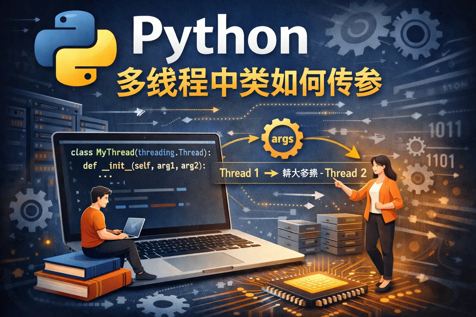 python多线程中类如何传参