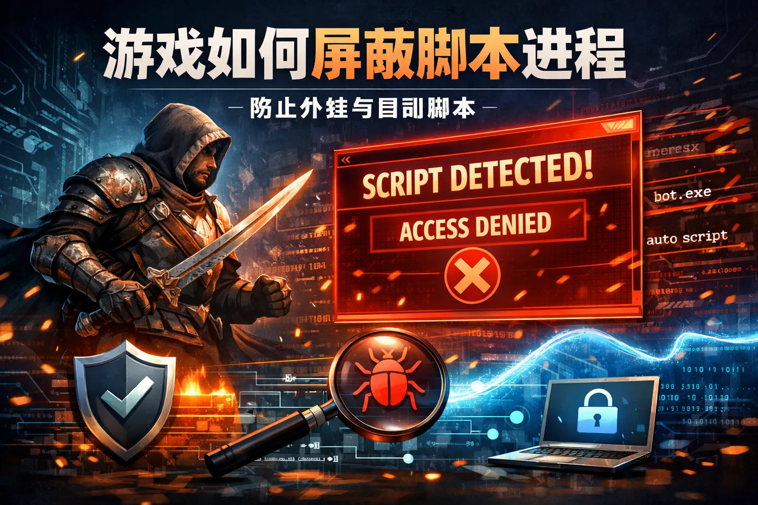 游戏如何屏蔽脚本进程
