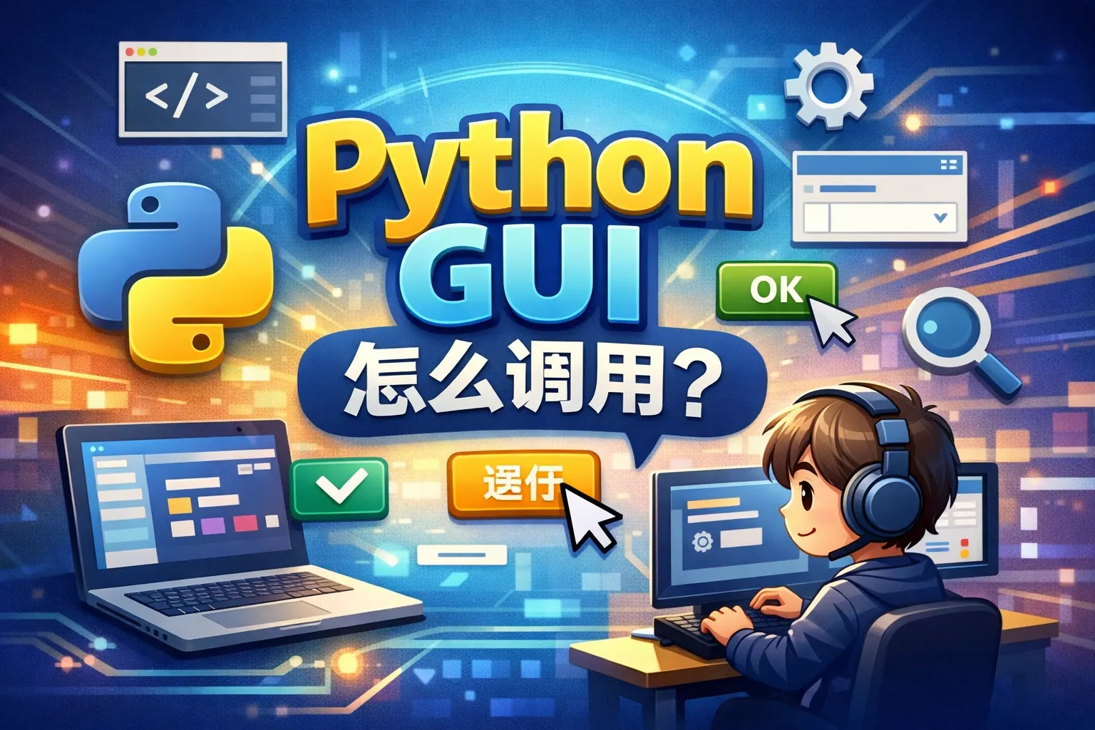 python gui怎么调用