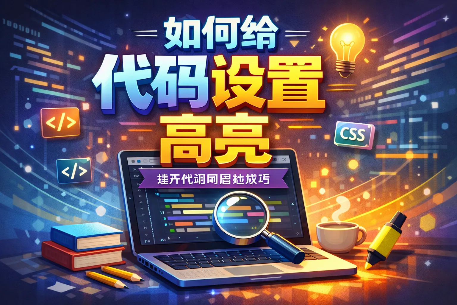 如何给代码设置高亮