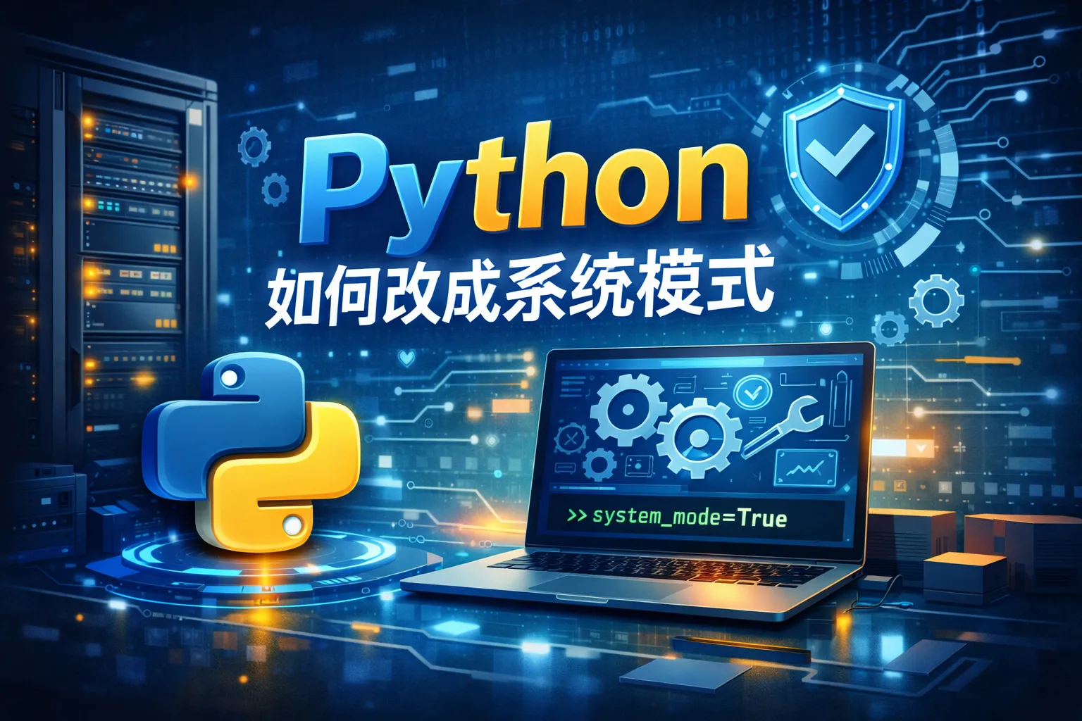 python如何改成系统模式