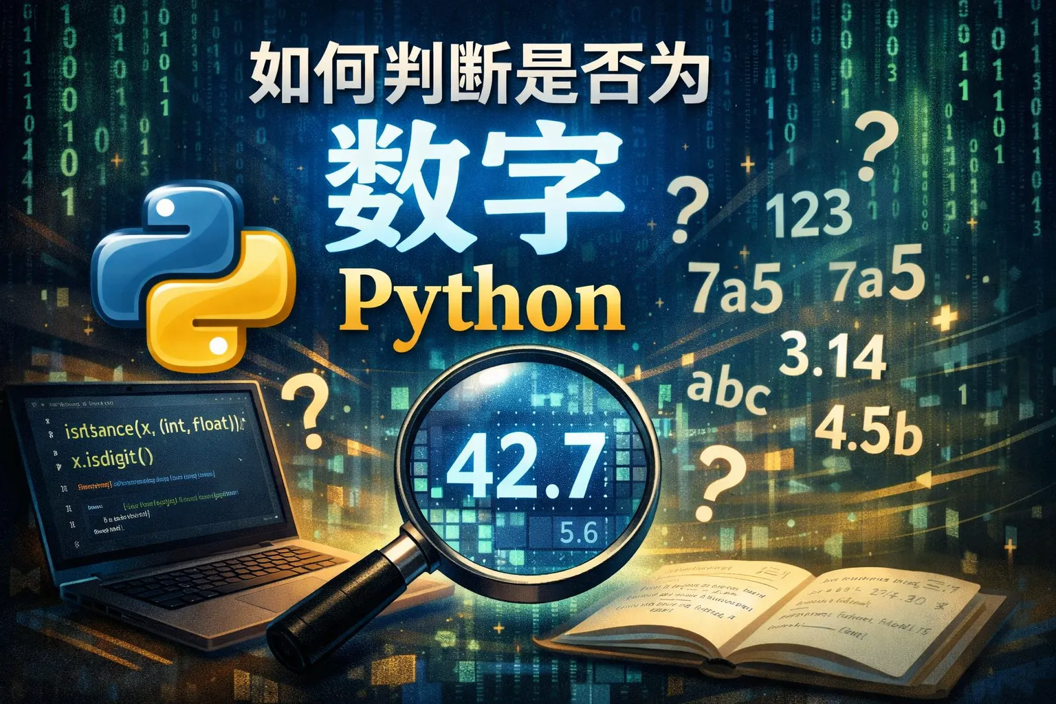 如何判断是否为数字python