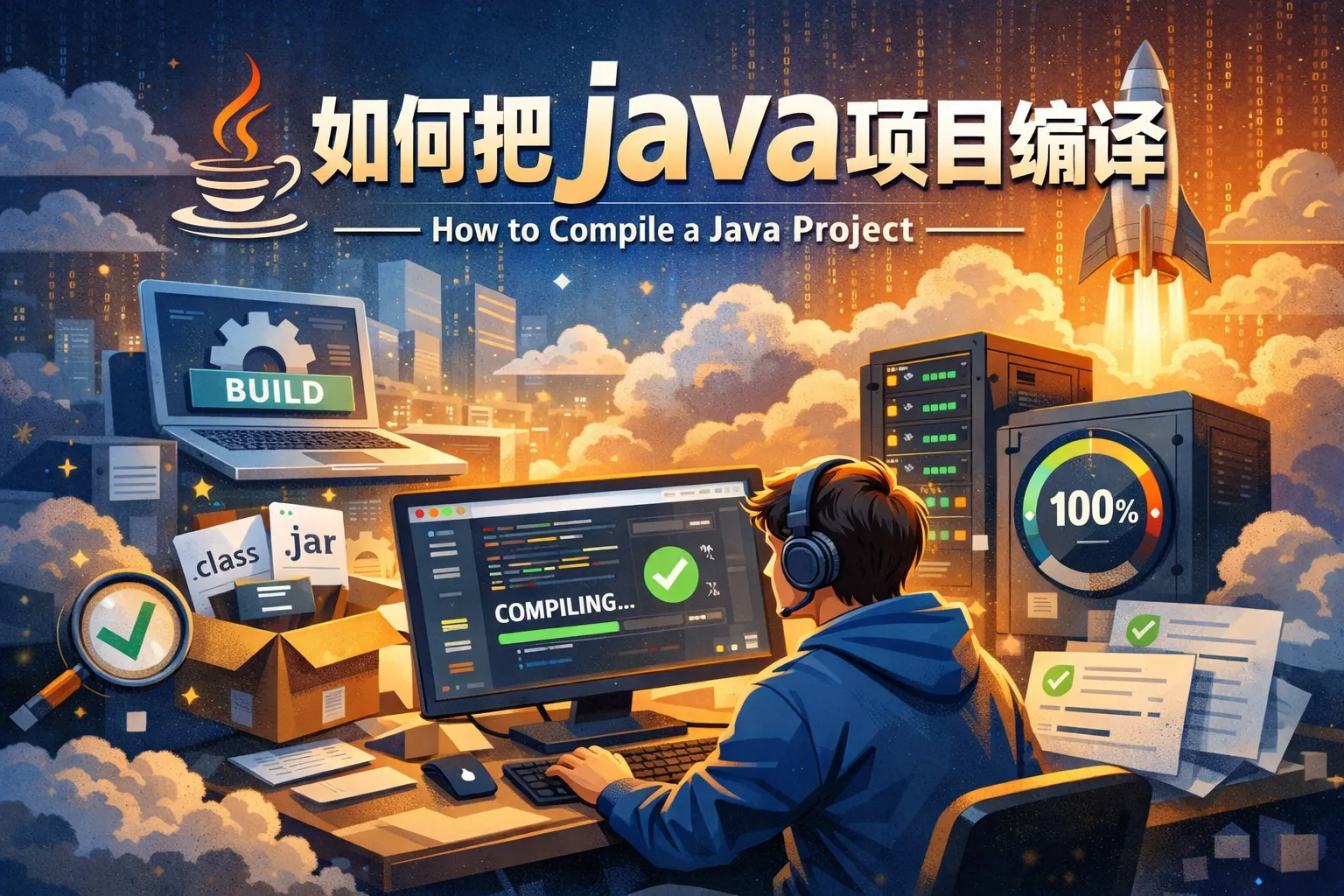 如何把java项目编译