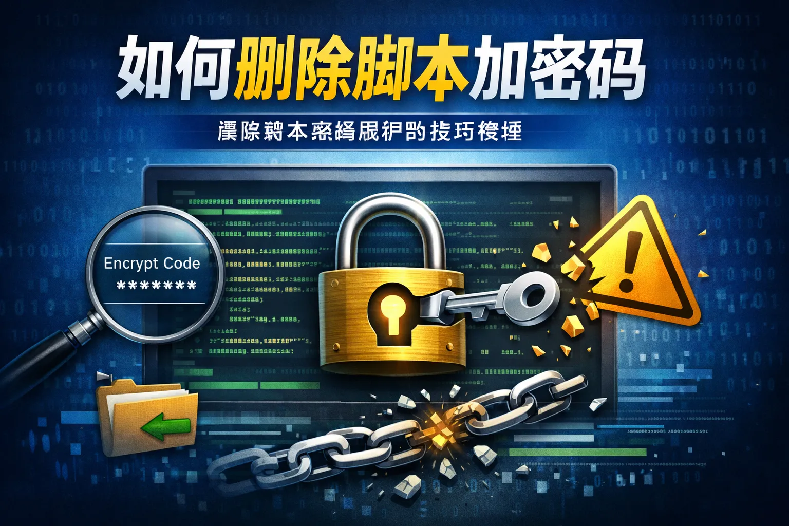 如何删除脚本加密码