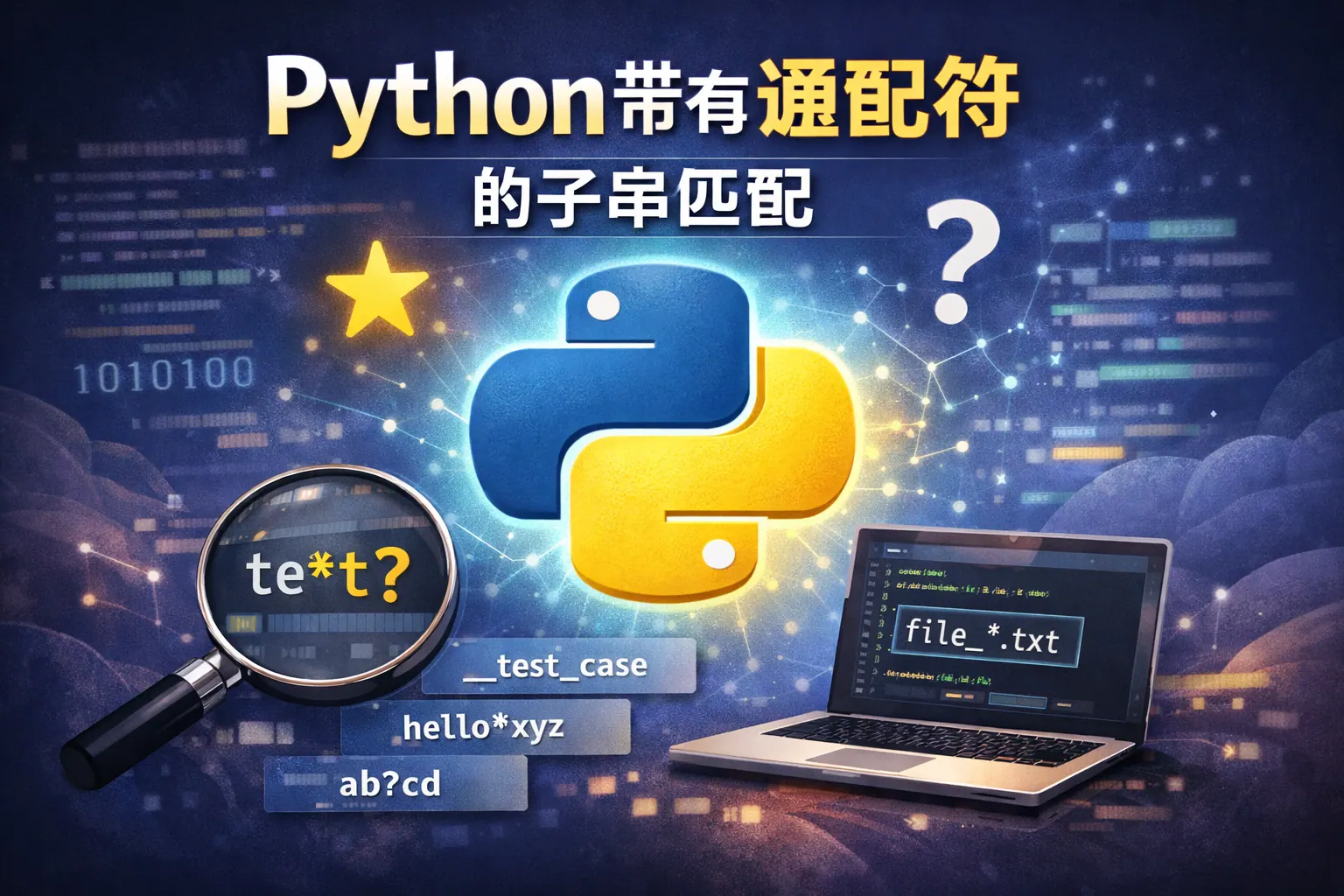 python带有通配符 的子串匹配