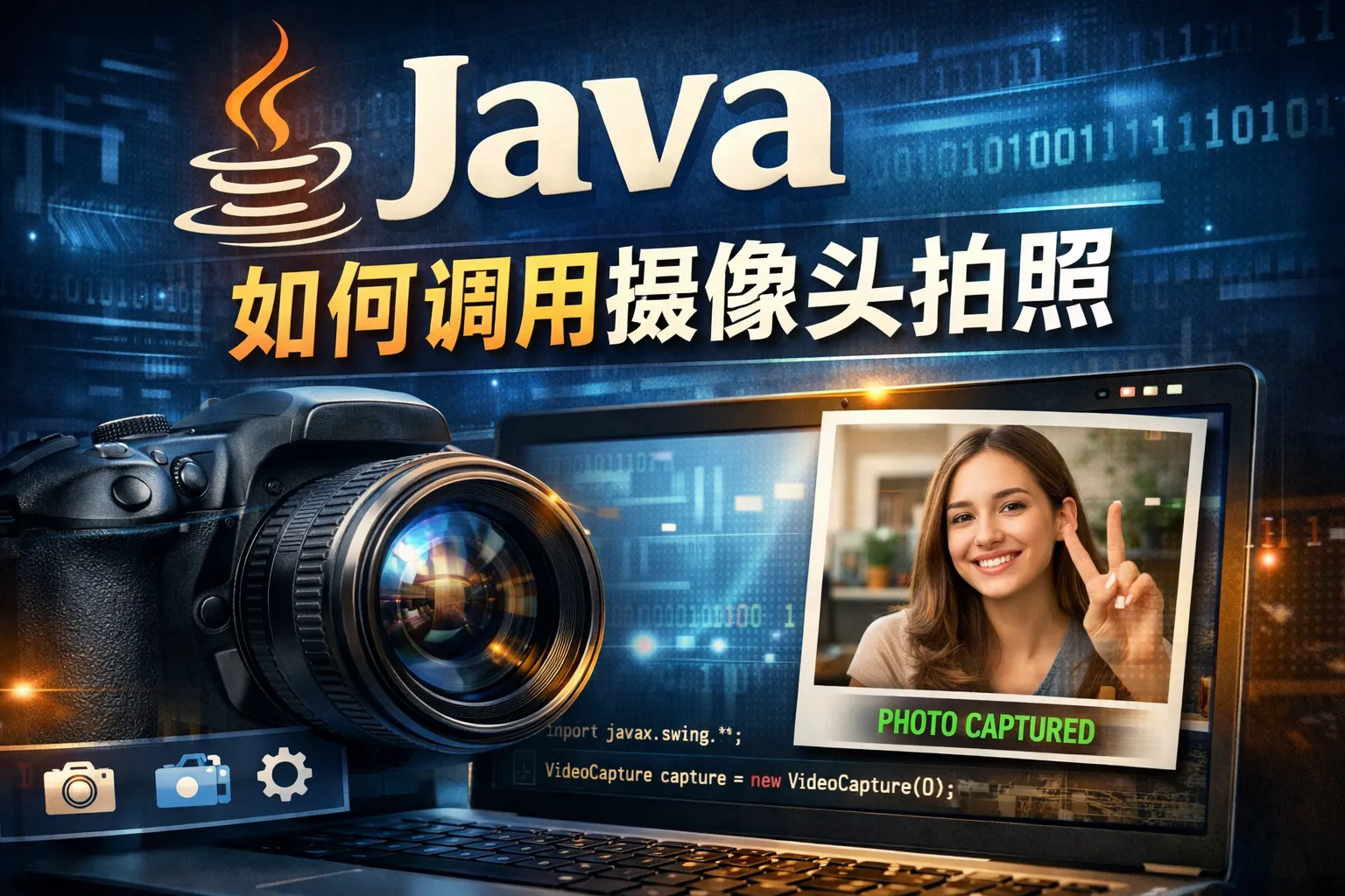 java如何调用摄像头拍照