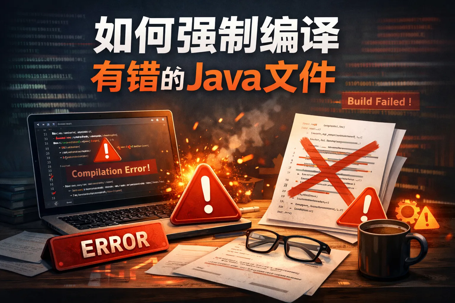 如何强制编译有错的java文件