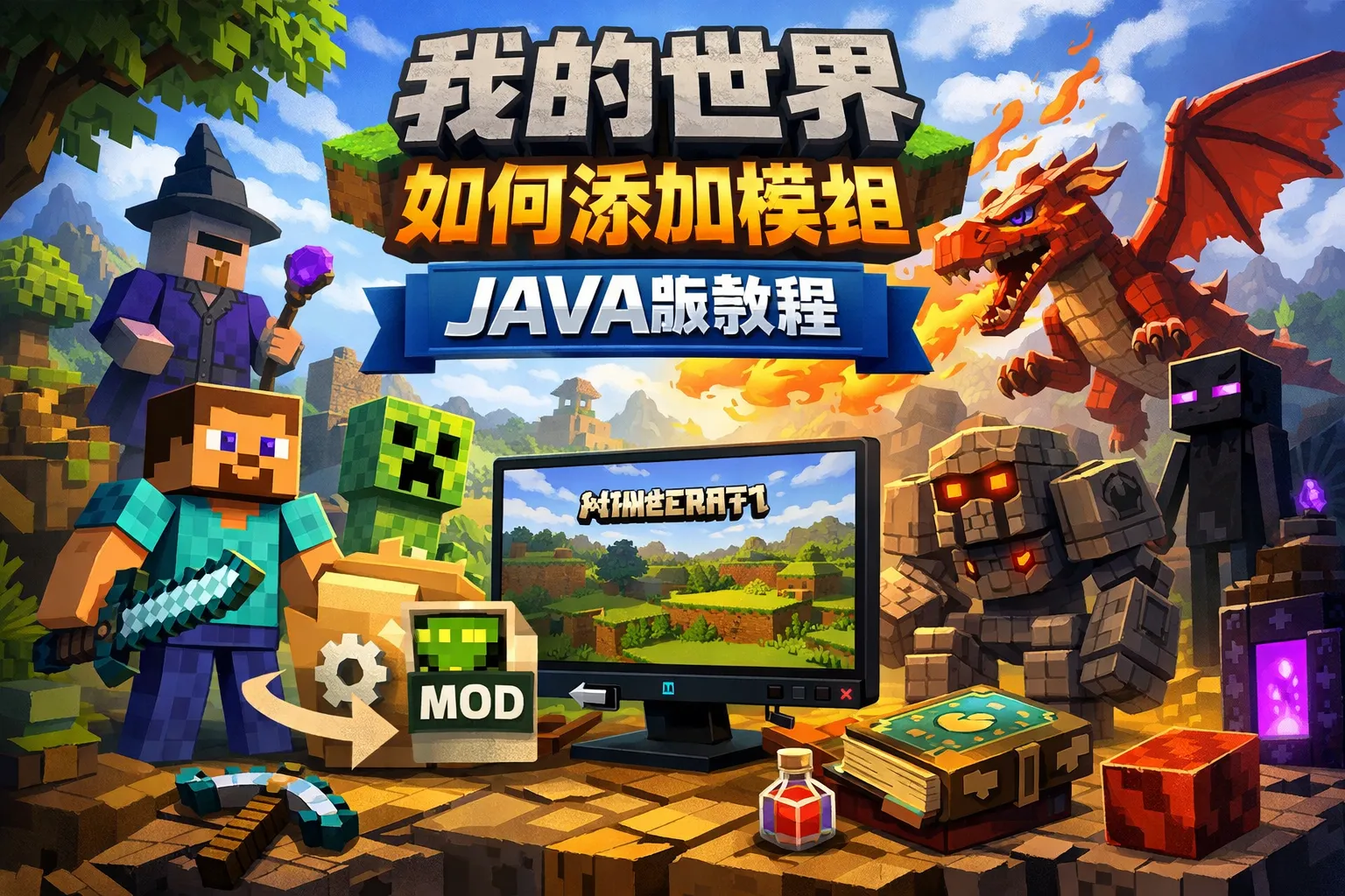 我的世界如何添加模组JAVA