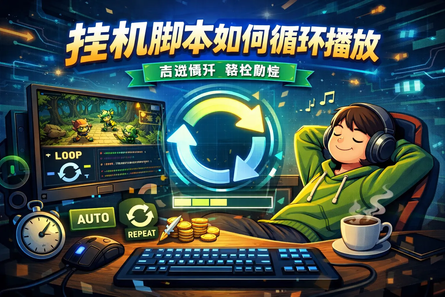 挂机脚本如何循环播放