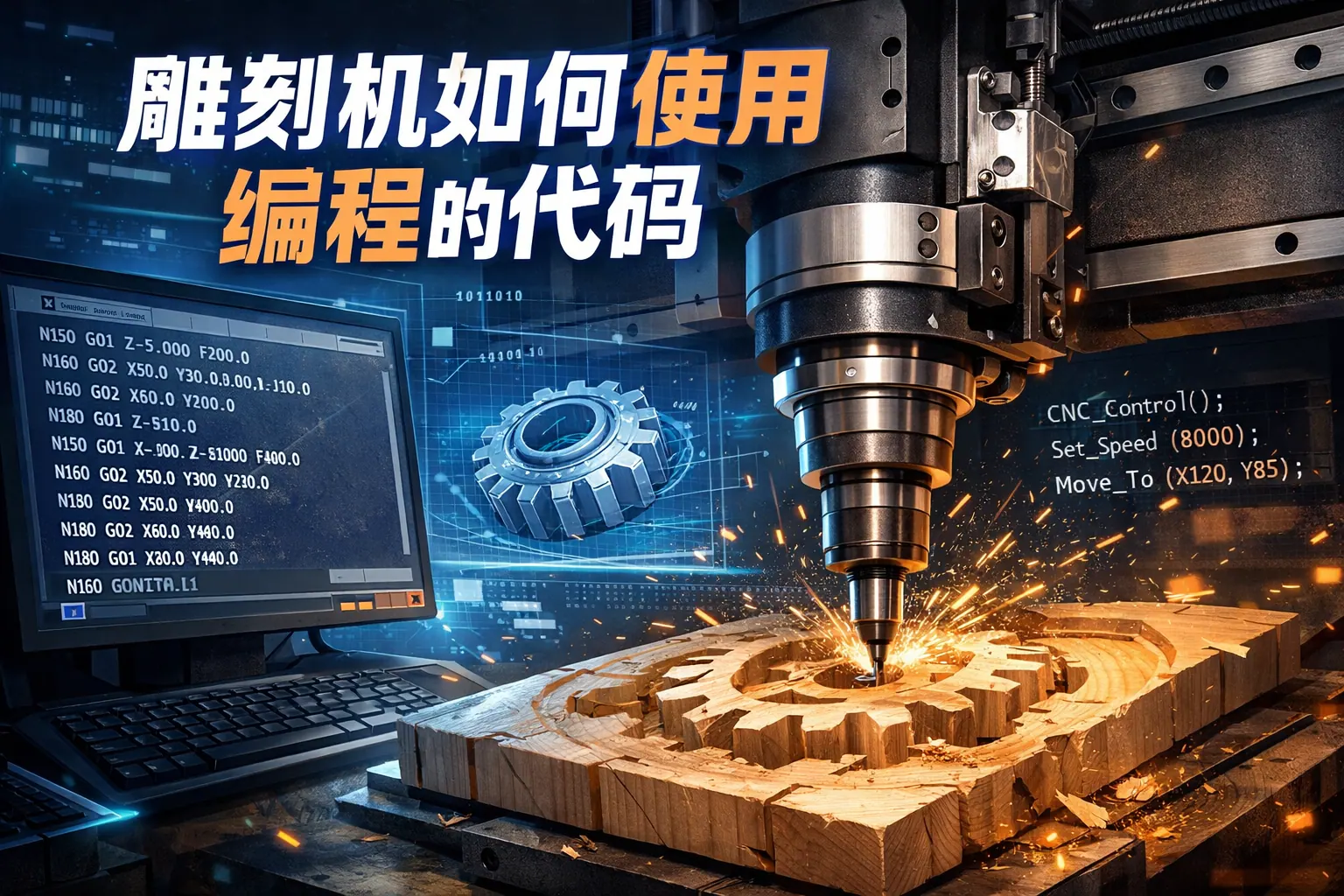 雕刻机如何使用编程的代码