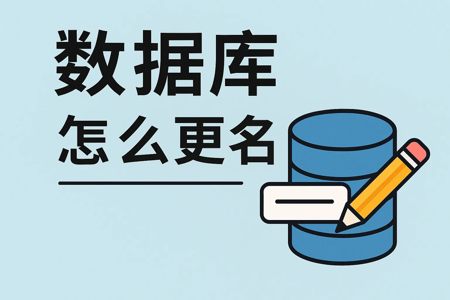 数据库怎么更名