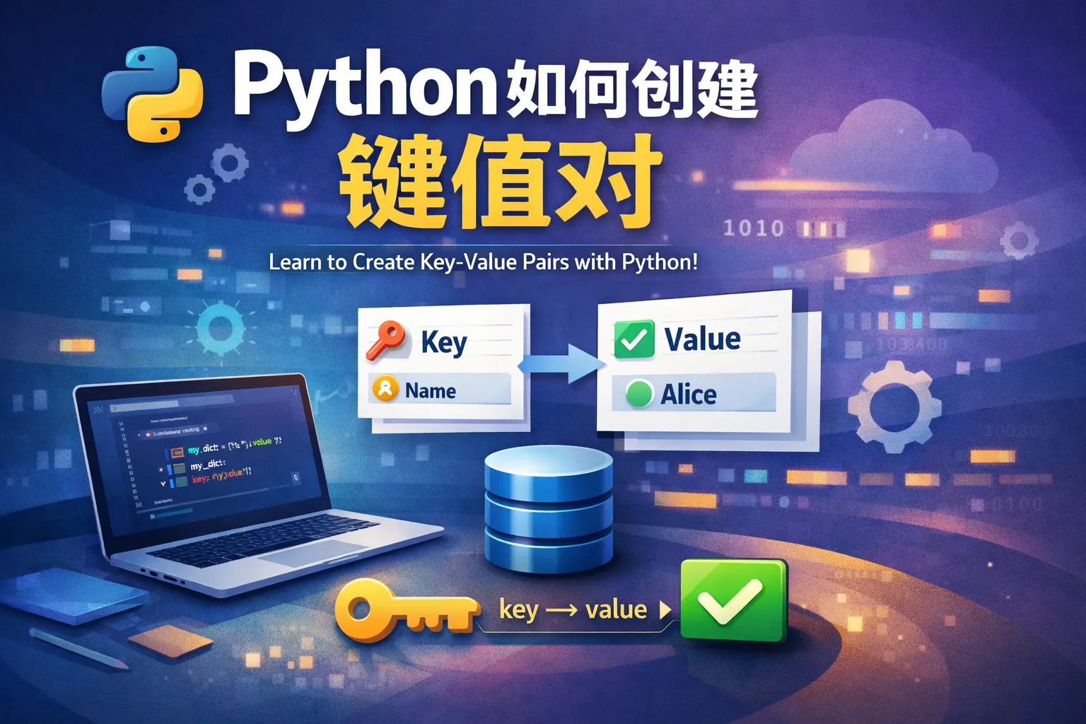 python如何创建键值对