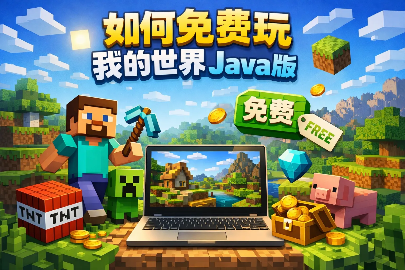 如何免费玩我的世界java版