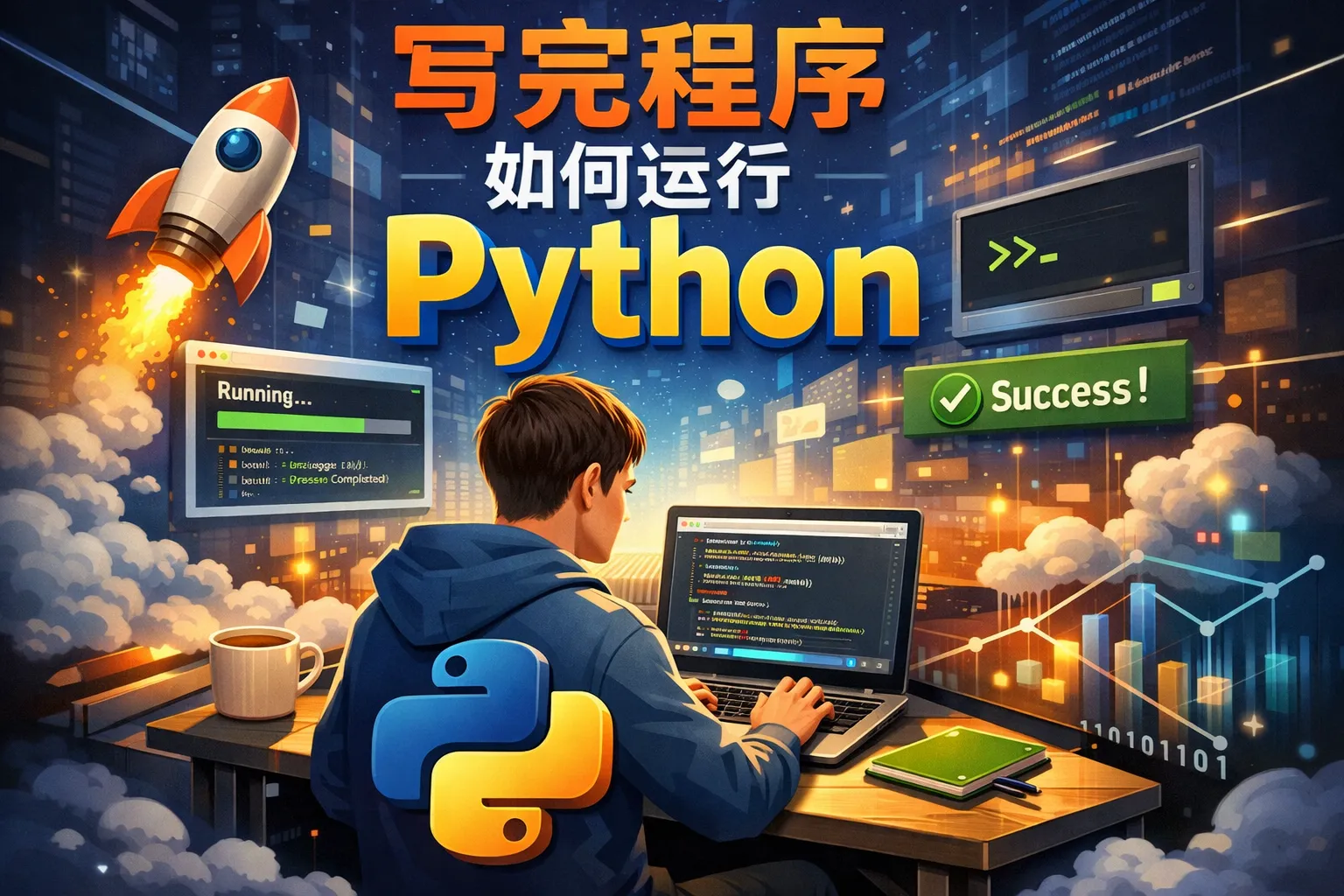 写完程序如何运行python