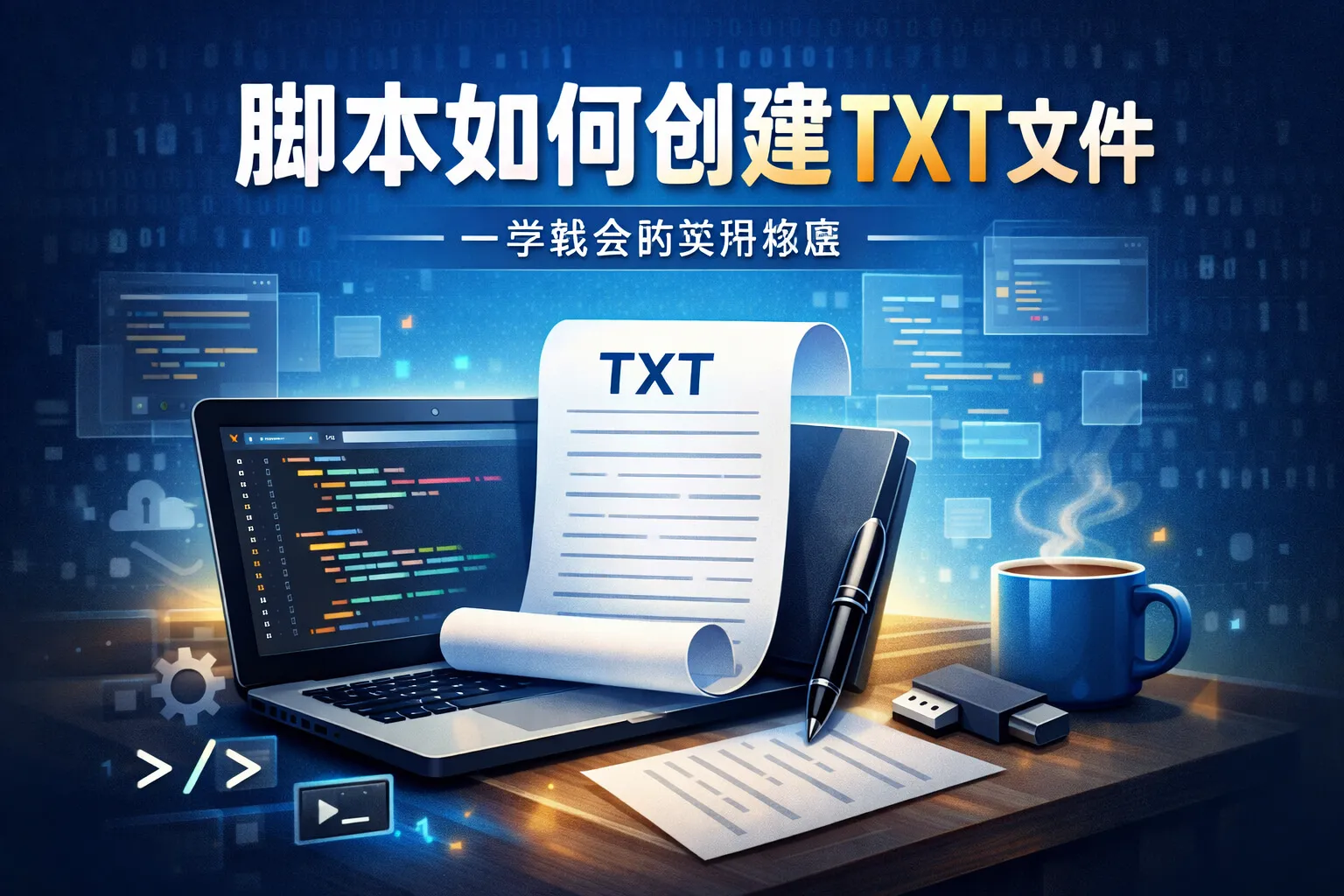 脚本如何创建txt文件