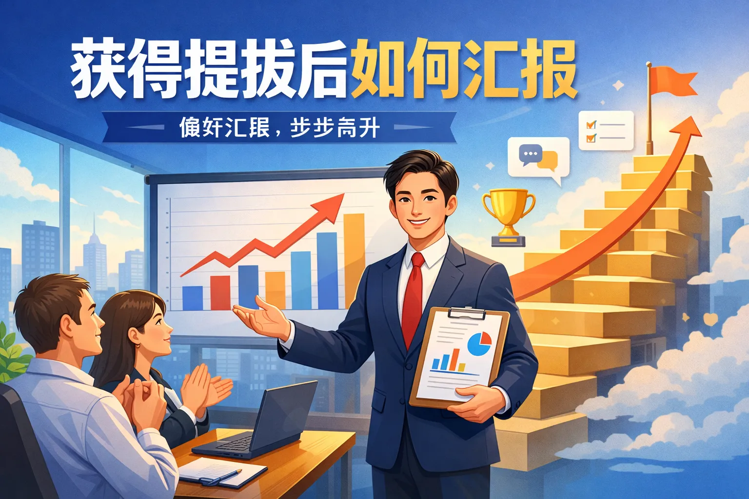 获得提拔后如何汇报