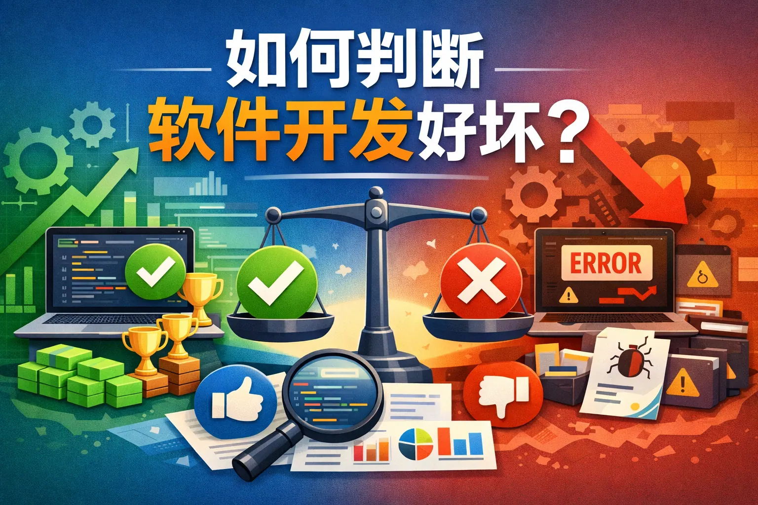 如何判断软件开发好坏