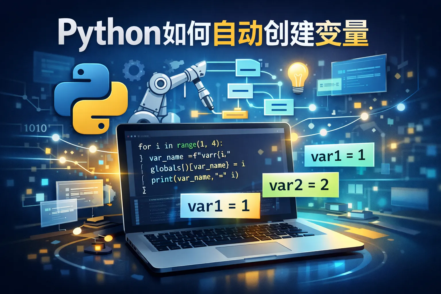 python如何自动创建变量