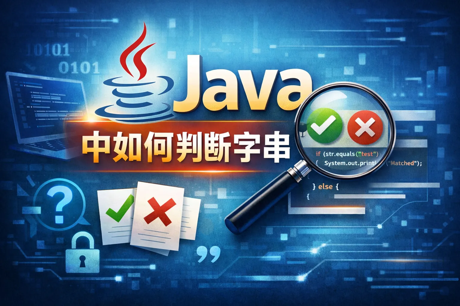 java 中如何判断字符串