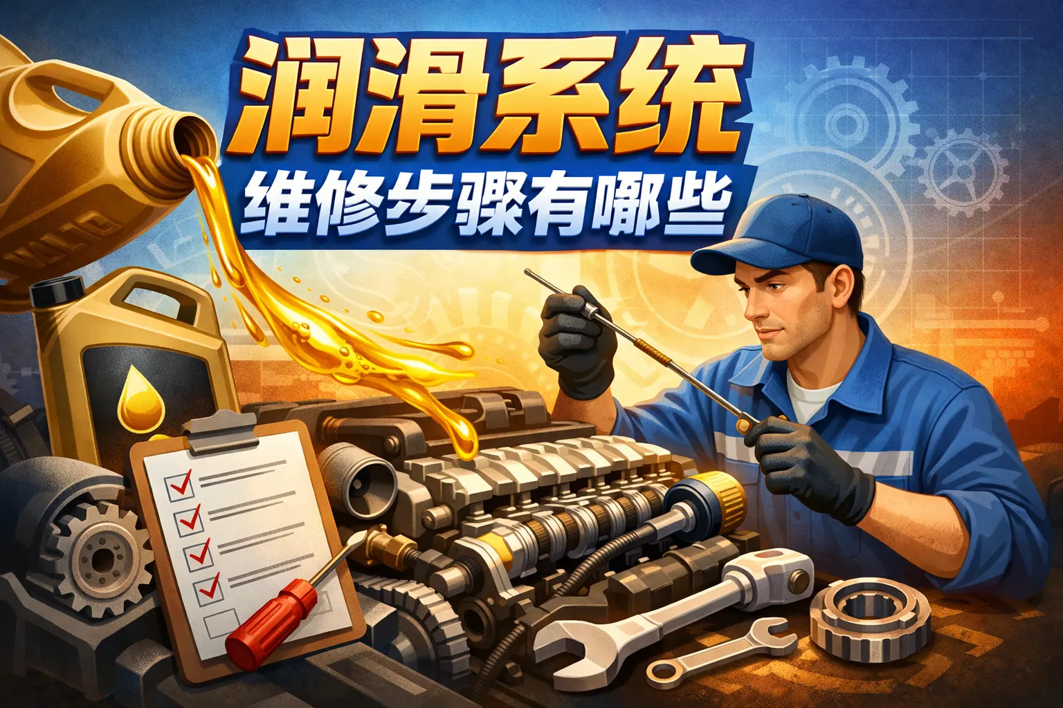 润滑系统维修步骤有哪些