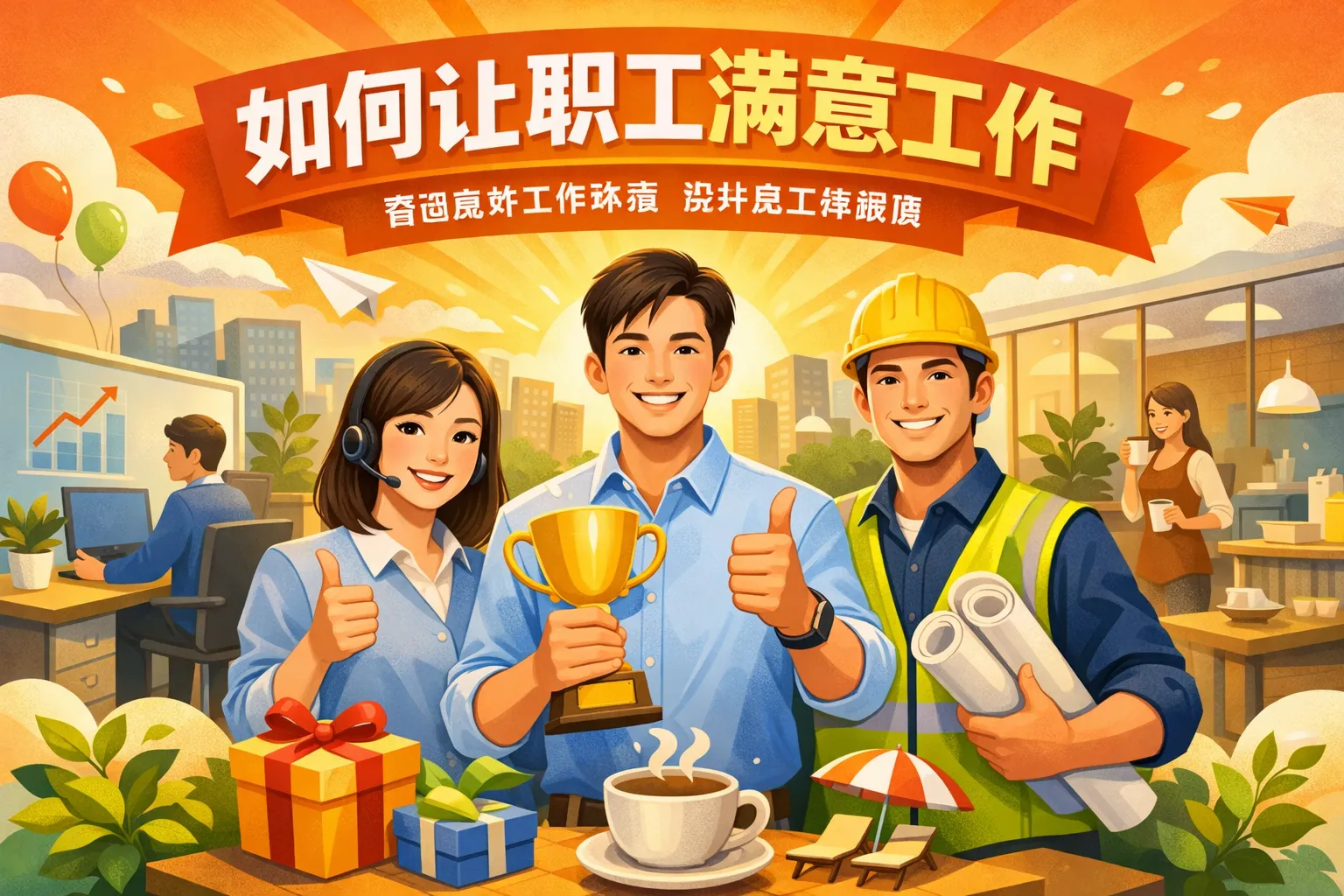 如何让职工满意工作