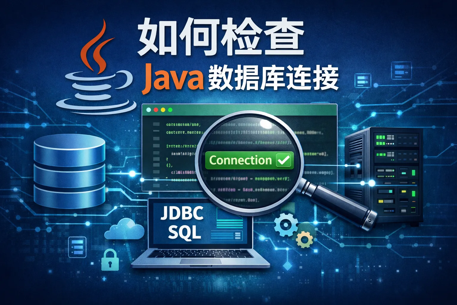 如何检查java数据库连接