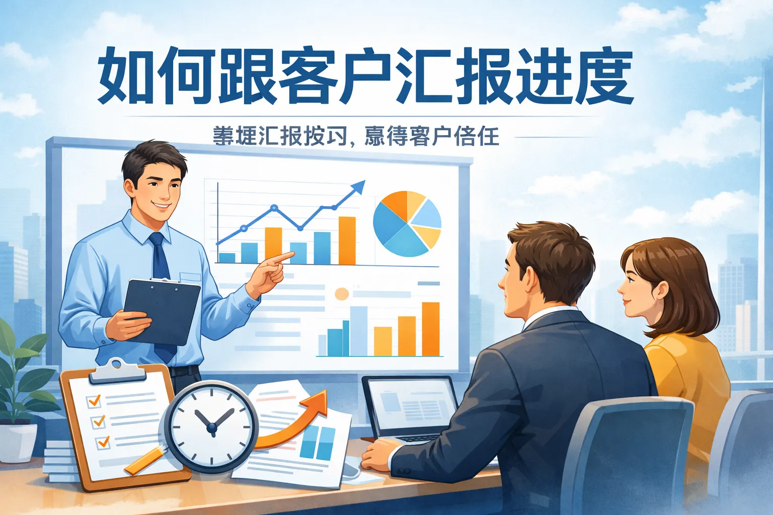 如何跟客户汇报进度