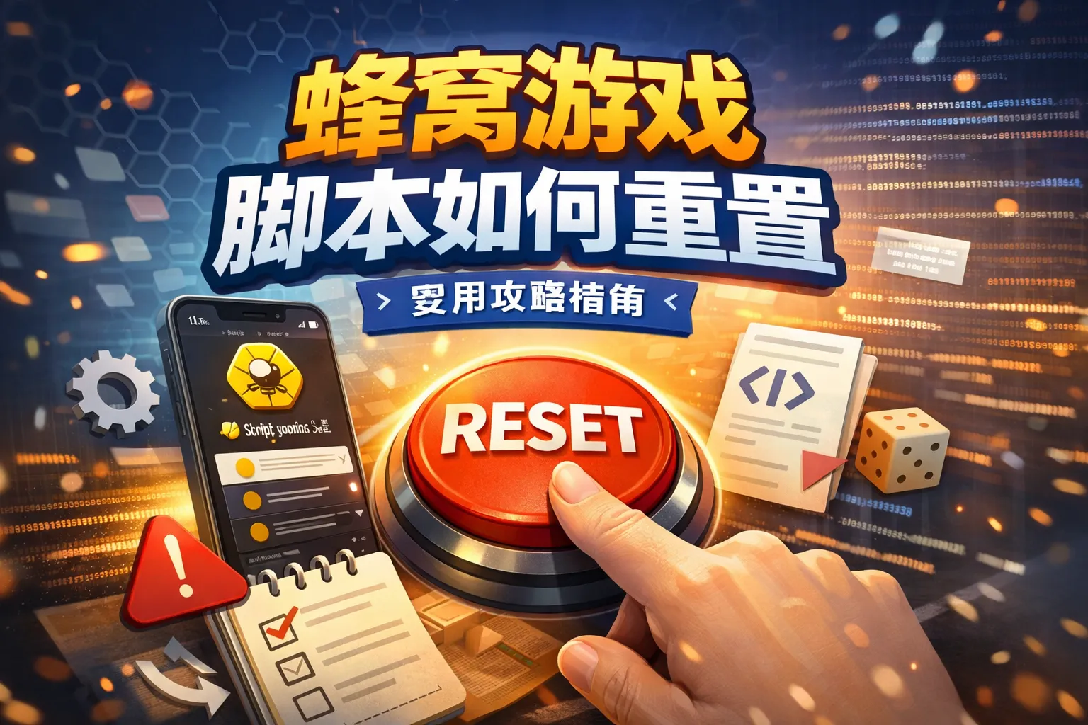 蜂窝游戏脚本如何重置