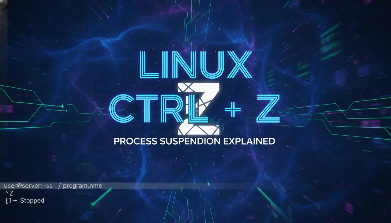 linux ctrl z 如何处理