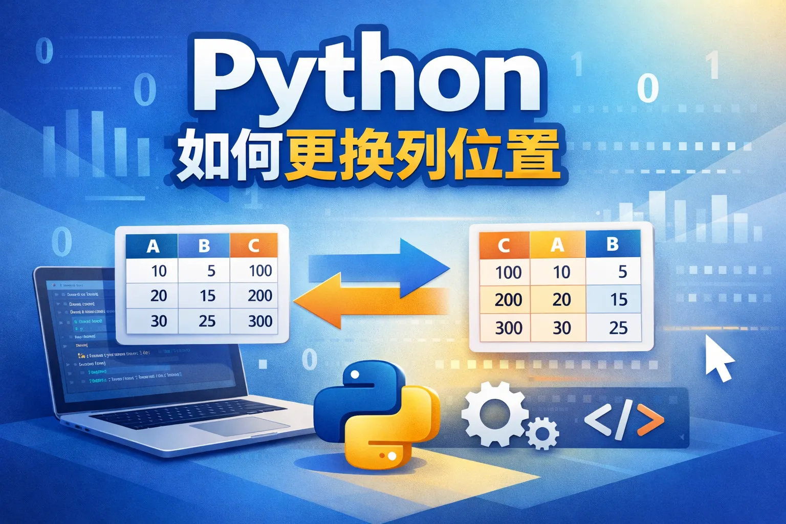 python如何更换列位置