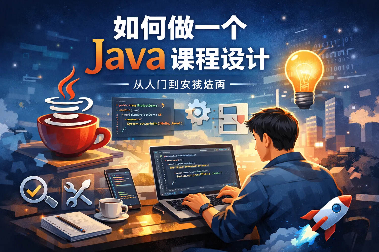 如何做一个java课程设计