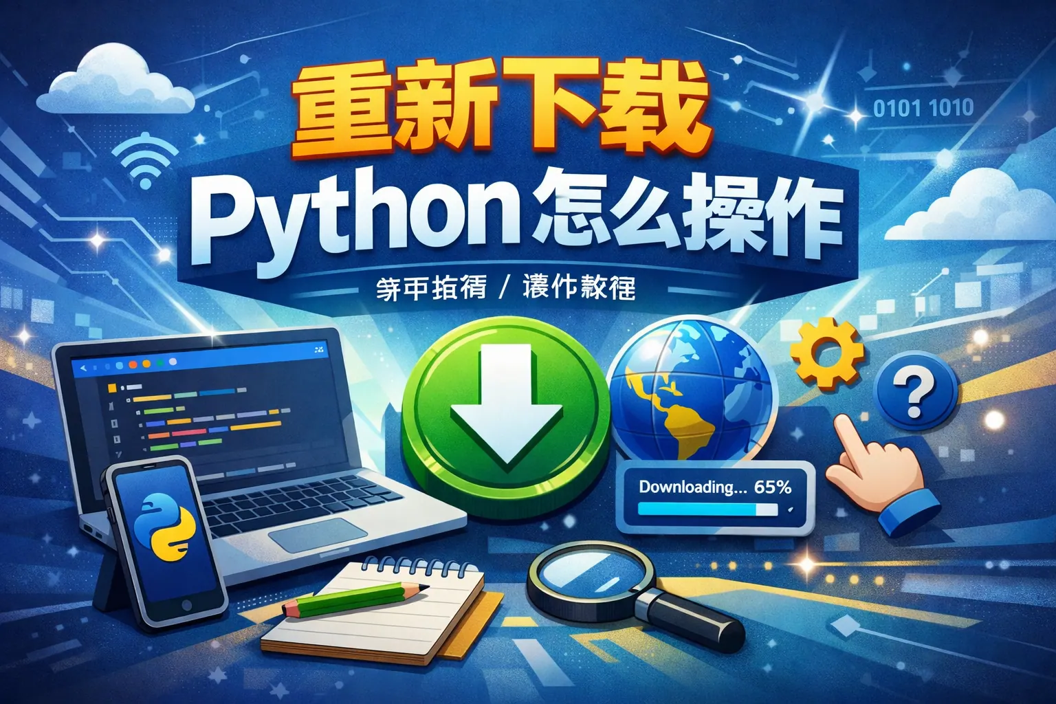 重新下载python怎么操作