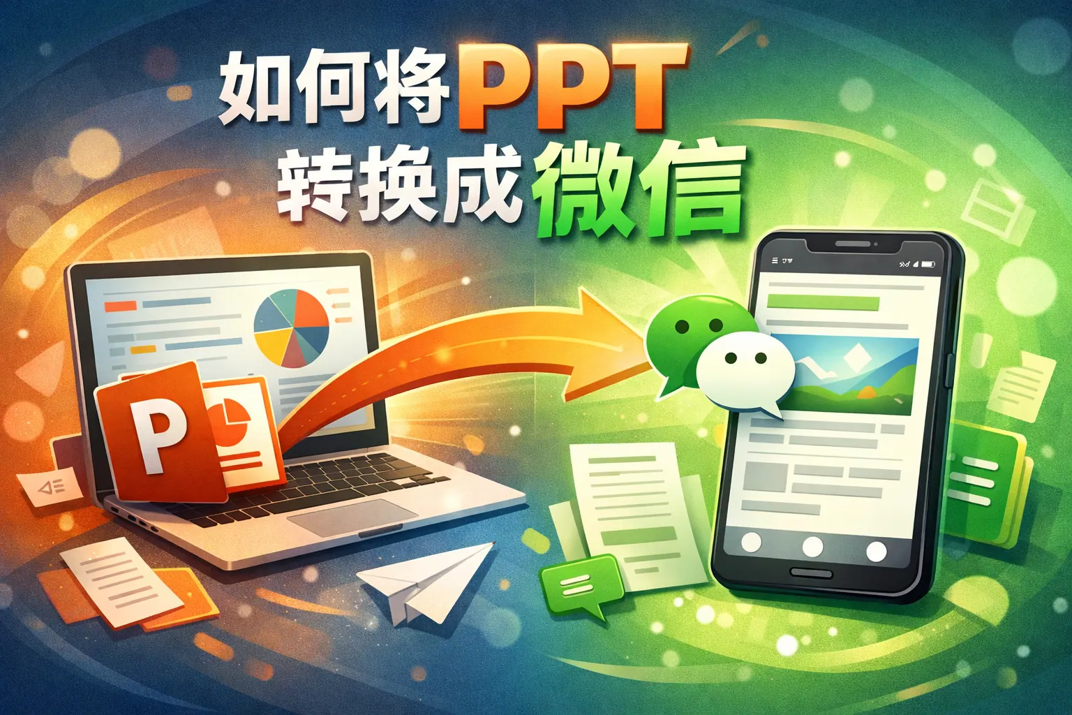 如何将ppt转换成微信