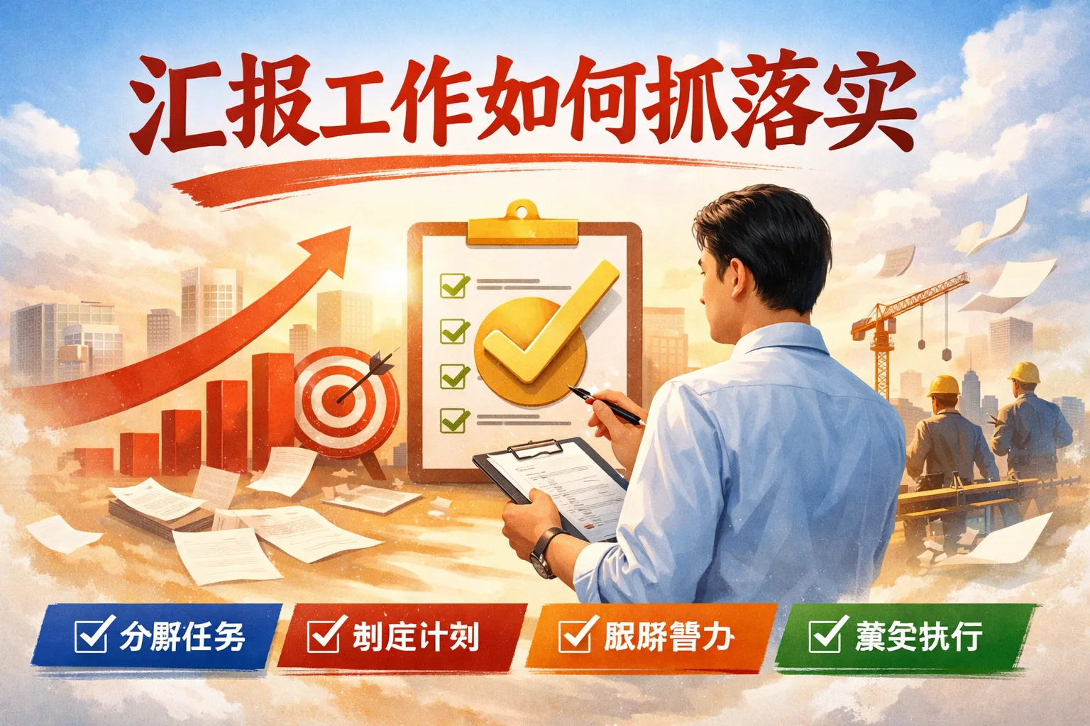 汇报工作如何抓落实