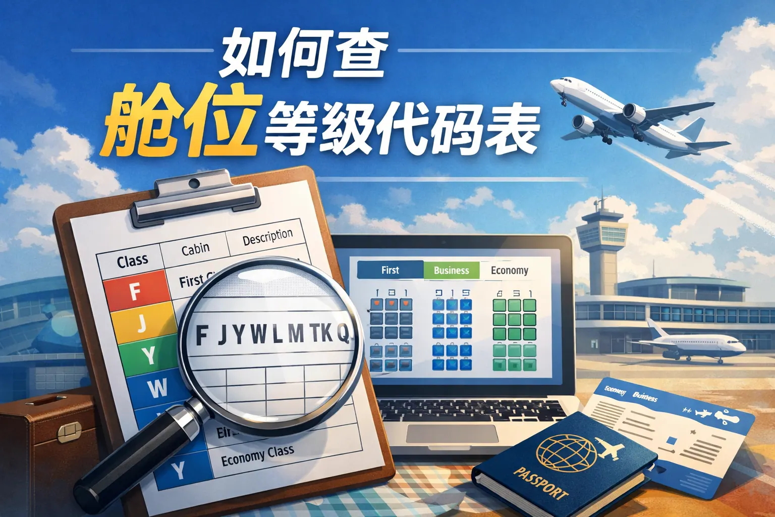 如何查舱位等级代码表