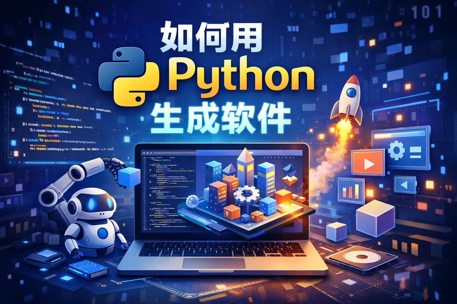 怎么用python生成软件