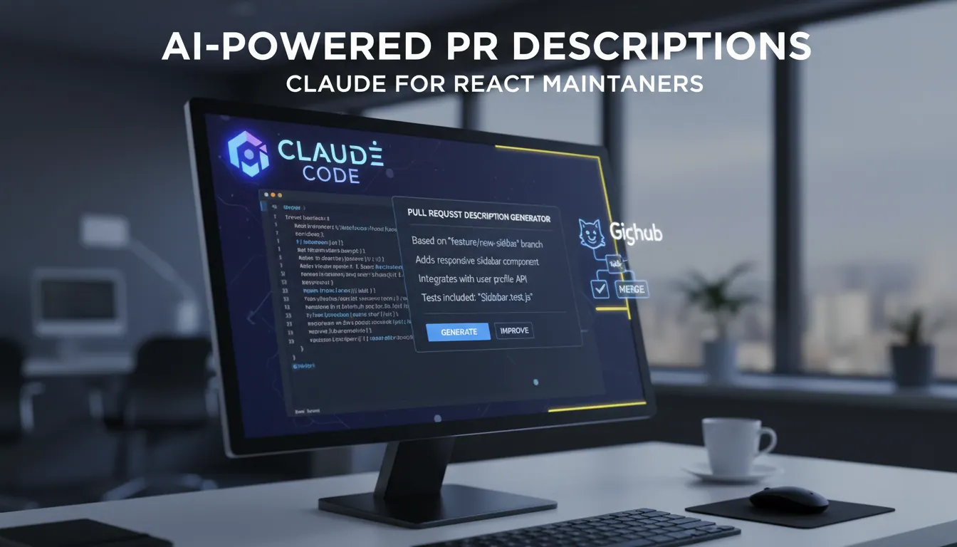 React 项目怎么用 Claude Code 生成 PR 描述？开源维护者提效经验