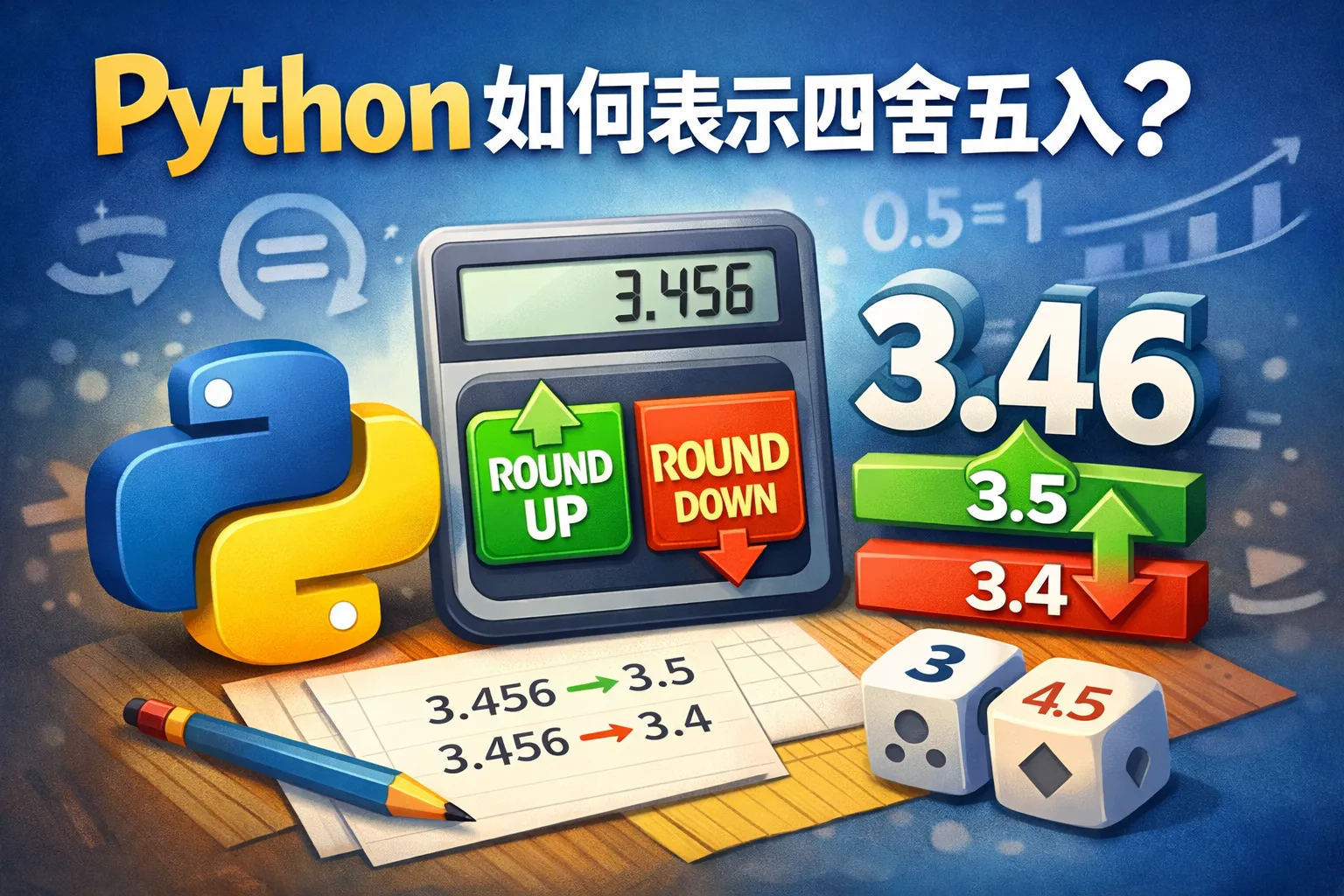 python如何表示四舍五入