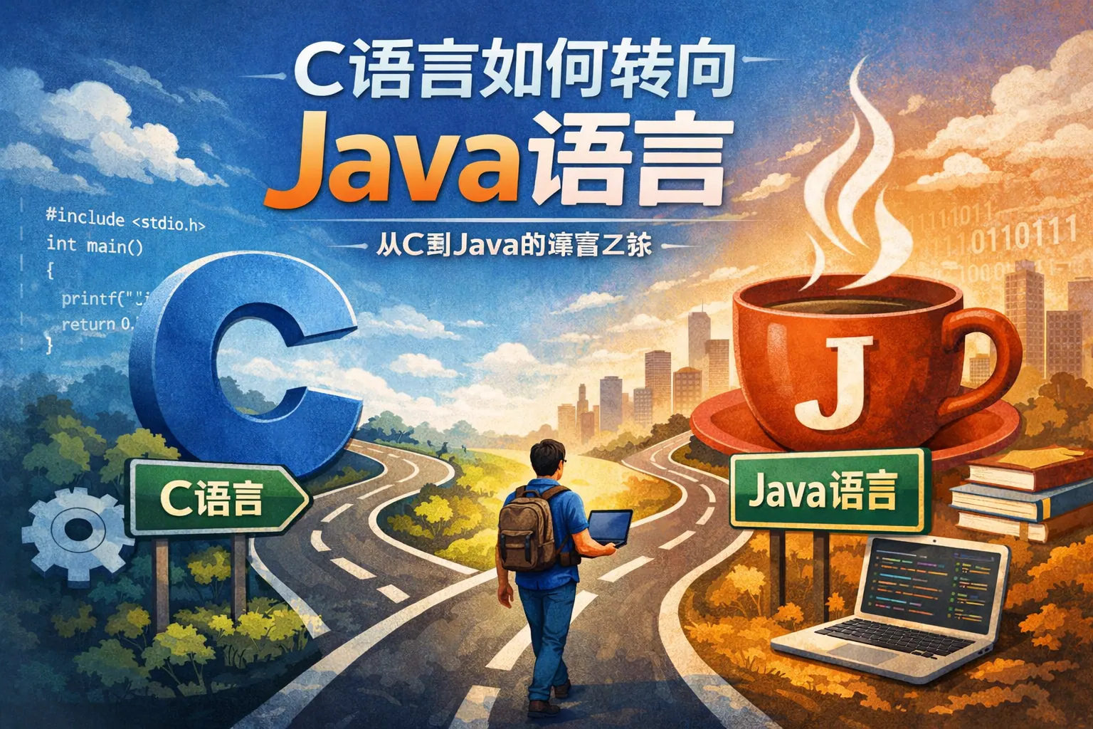 c语言如何转向Java语言