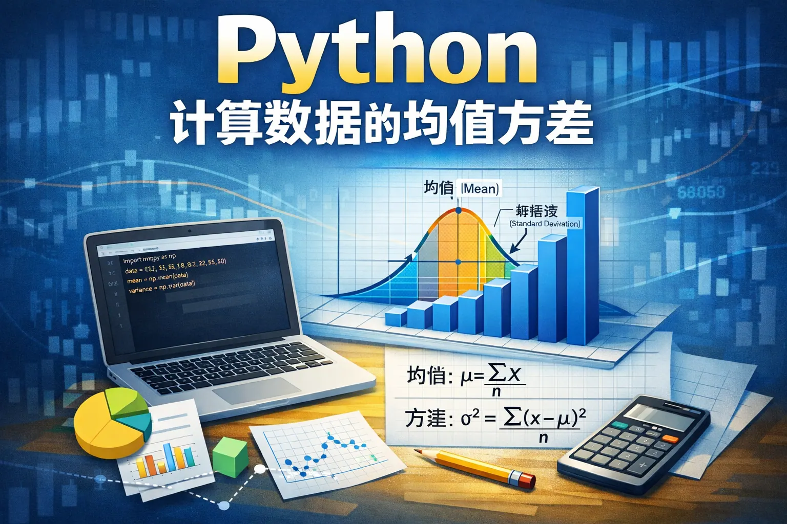 python计算数据的均值方差