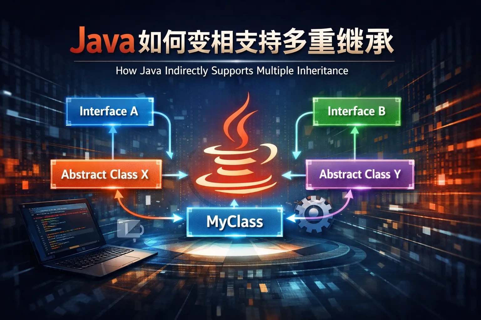 java如何变相支持多重继承