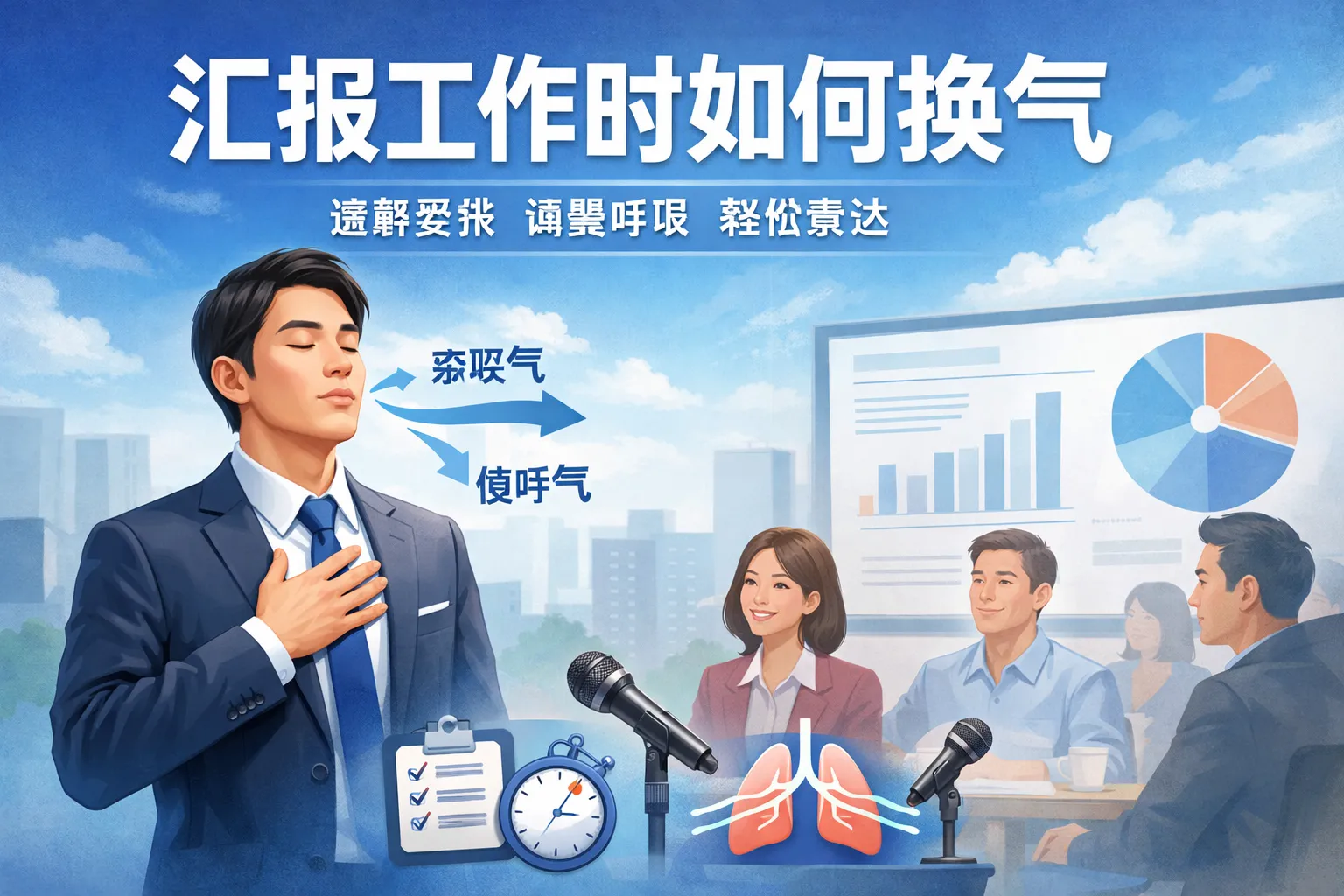 汇报工作时如何换气