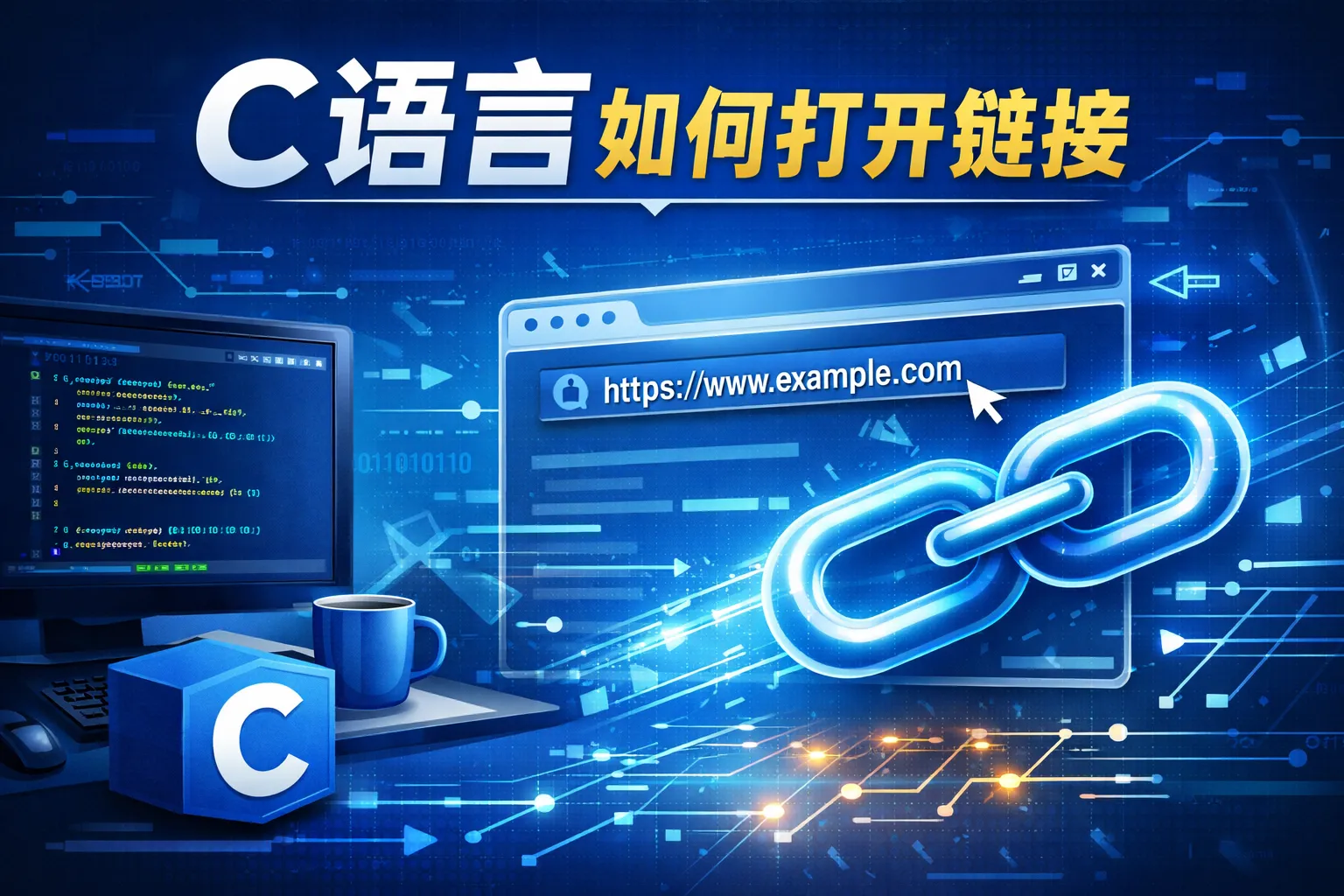 c语言如何打开链接